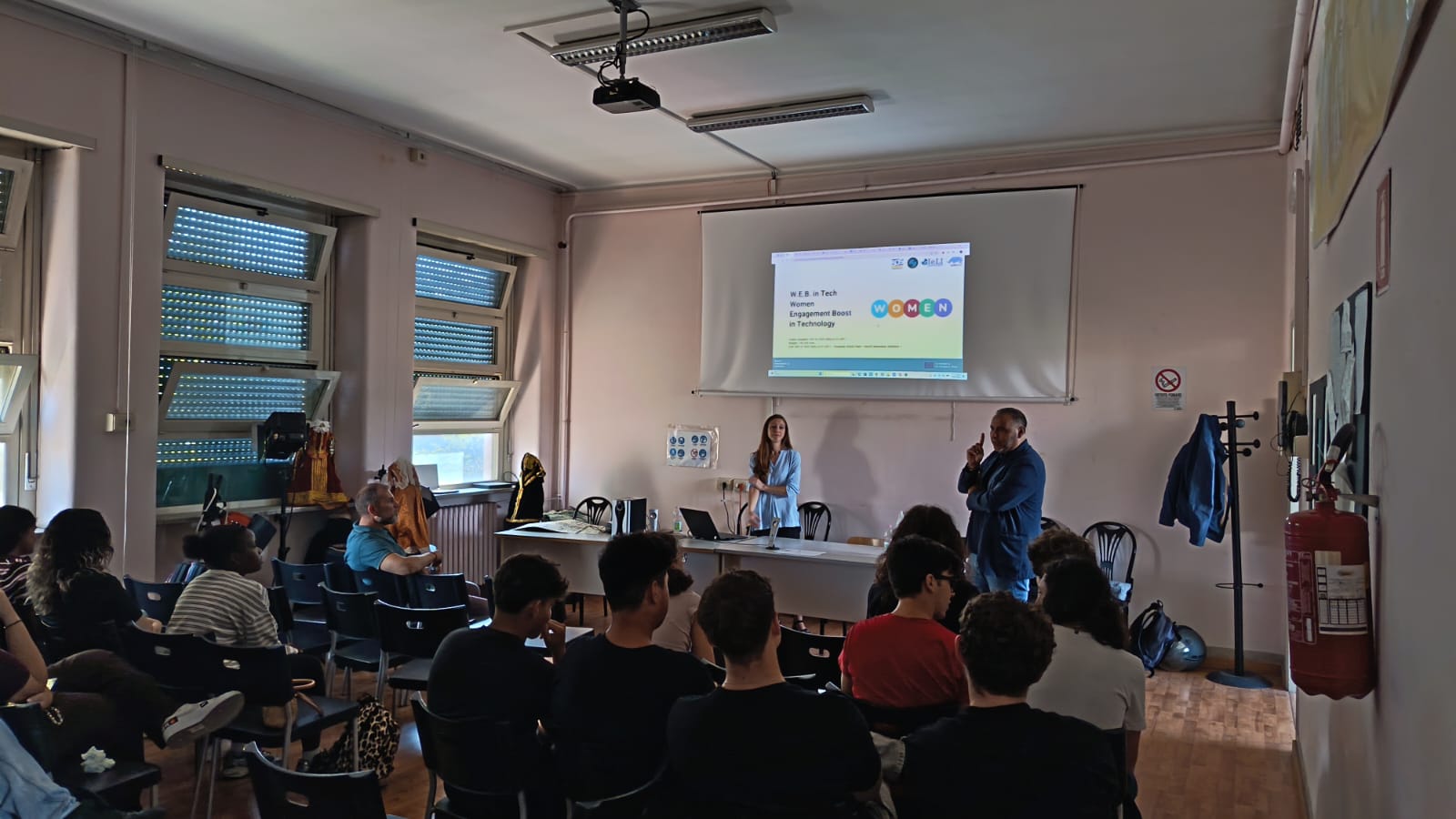 W.E.B. in Tech dissemination event at IIS Giorgi-Woolf in Rome