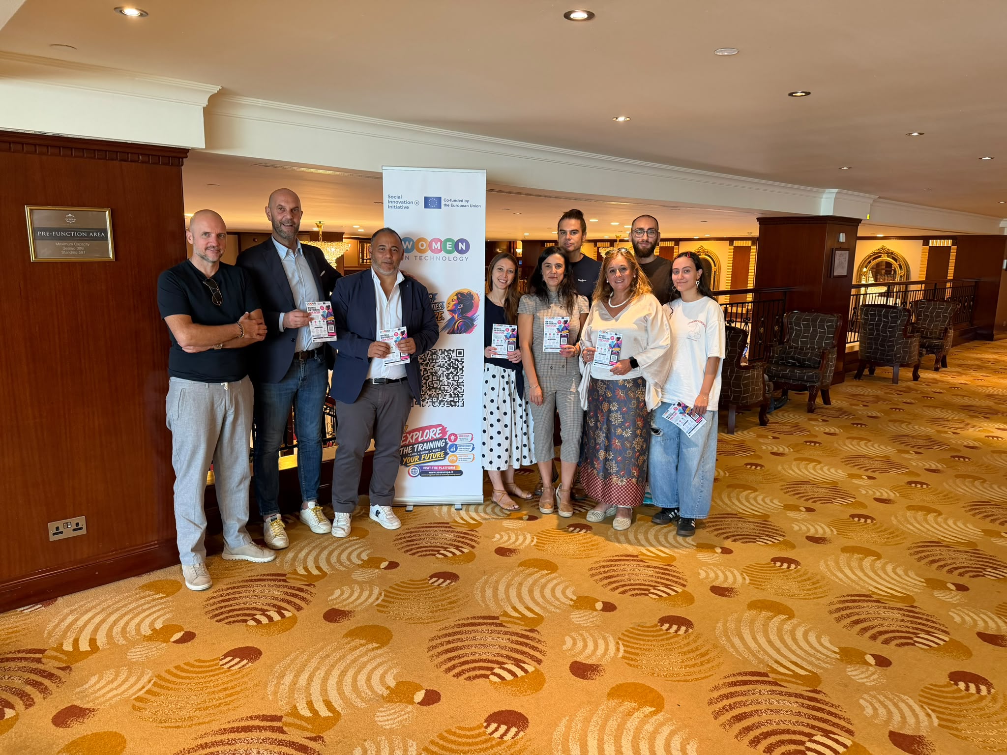 W.E.B. in Tech partners at the Closing Meeting in Valletta