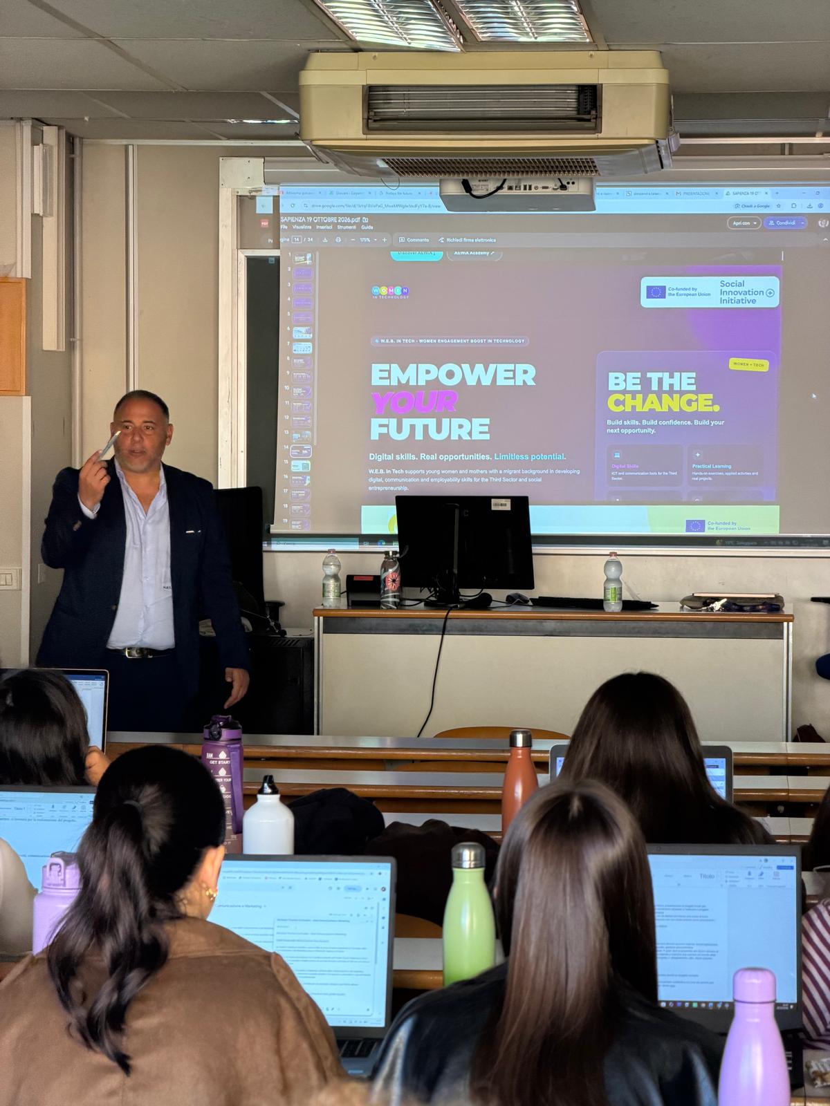 W.E.B. in Tech meeting at Sapienza University of Rome