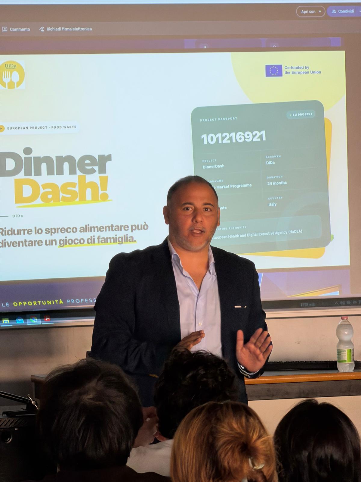 Presentazione del progetto DinnerDash alla Sapienza